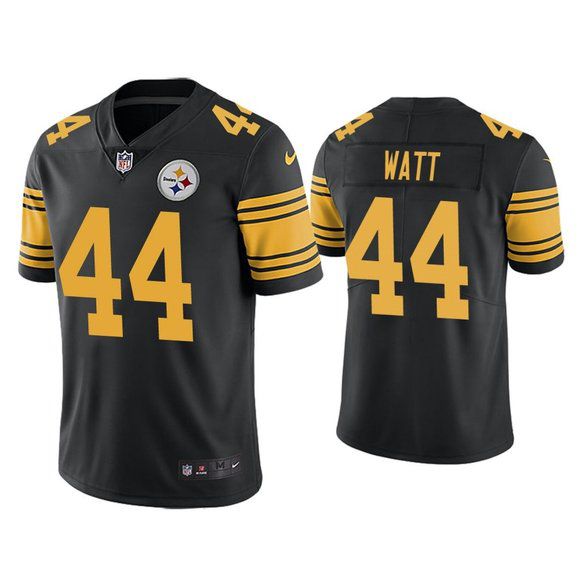 Men Pittsburgh Steelers 44 Derek Watt Nike Black Limited Rush NFL Jersey